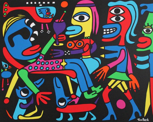 Abstracte schilderijen Modernekunst.nl