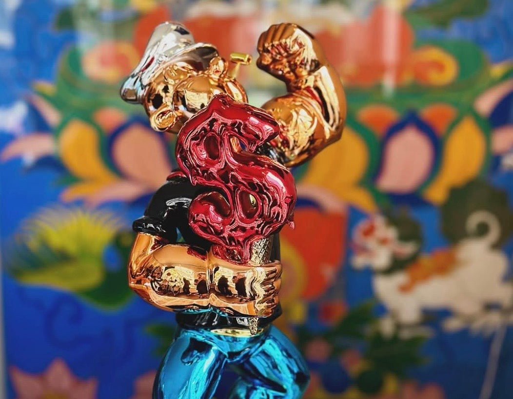 Van Apple Art Popeye beelden collectie Pop-Art Sculpturen