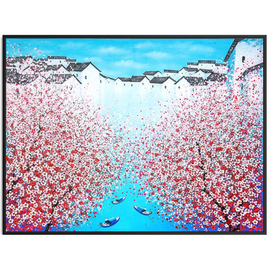 Je Shen Blossom Art Entrance Red via modernekunst.nl