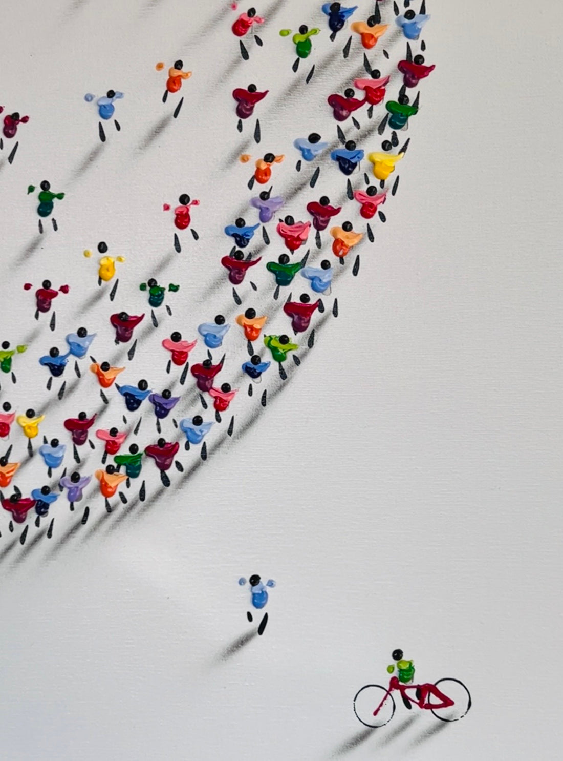 Detail Francisco Bartus schilderij Full Moon abstracte kunst