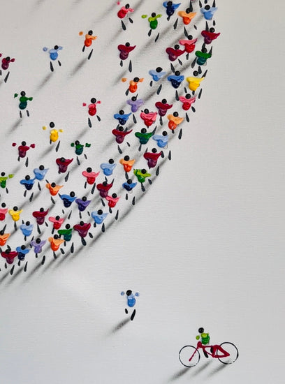 Detail Francisco Bartus schilderij Full Moon abstracte kunst