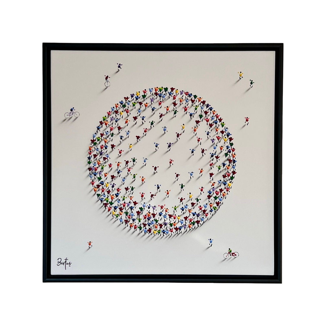 Francisco Bartus Full Moon schilderij kleurrijke moderne kunst abstract.