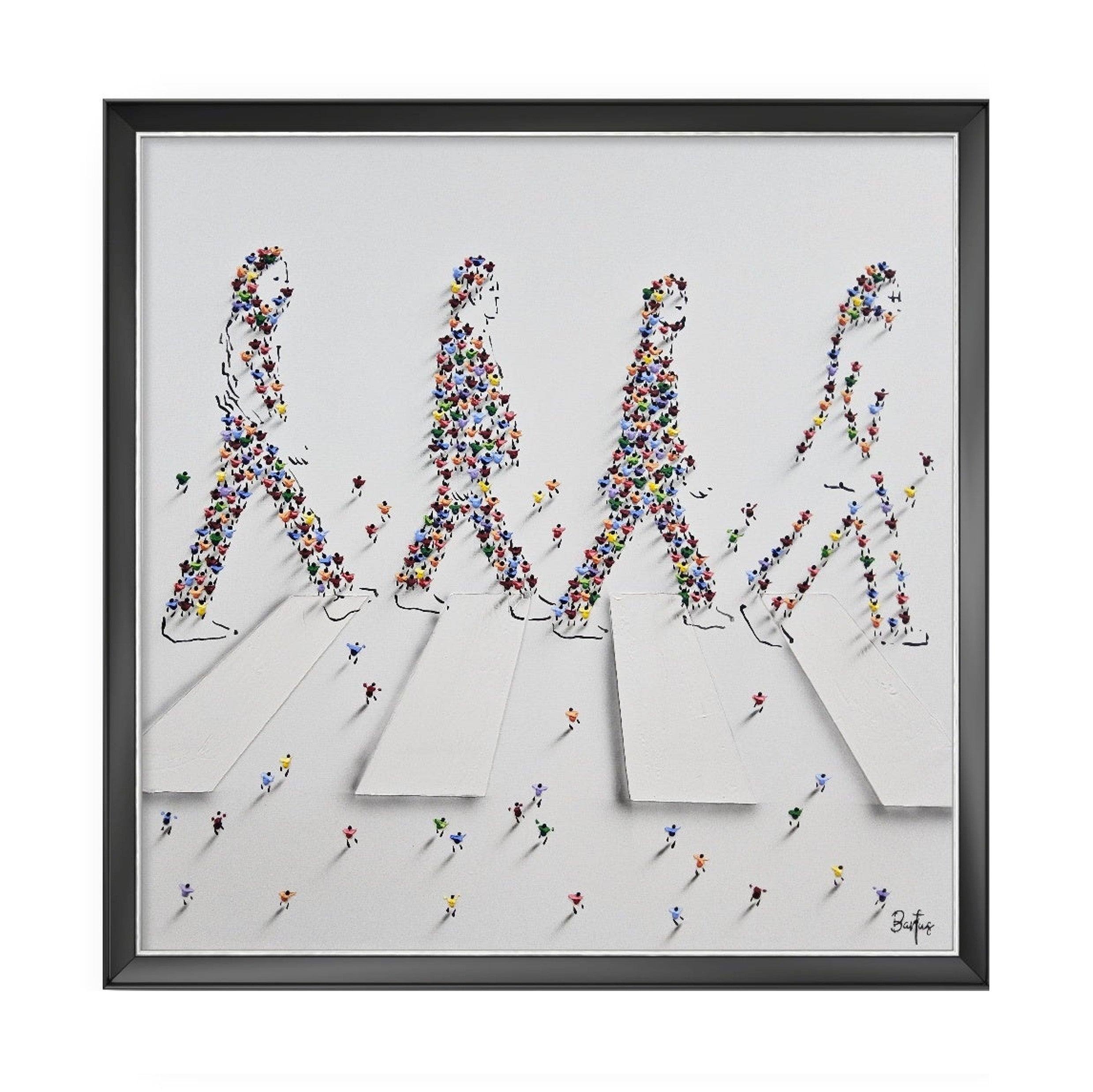 Painting of Abbey Road, The Beatles by artist Francisco Bartus