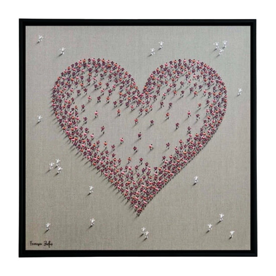 Francisco Bartus Heart schilderij kleurrijk modern kunstwerk