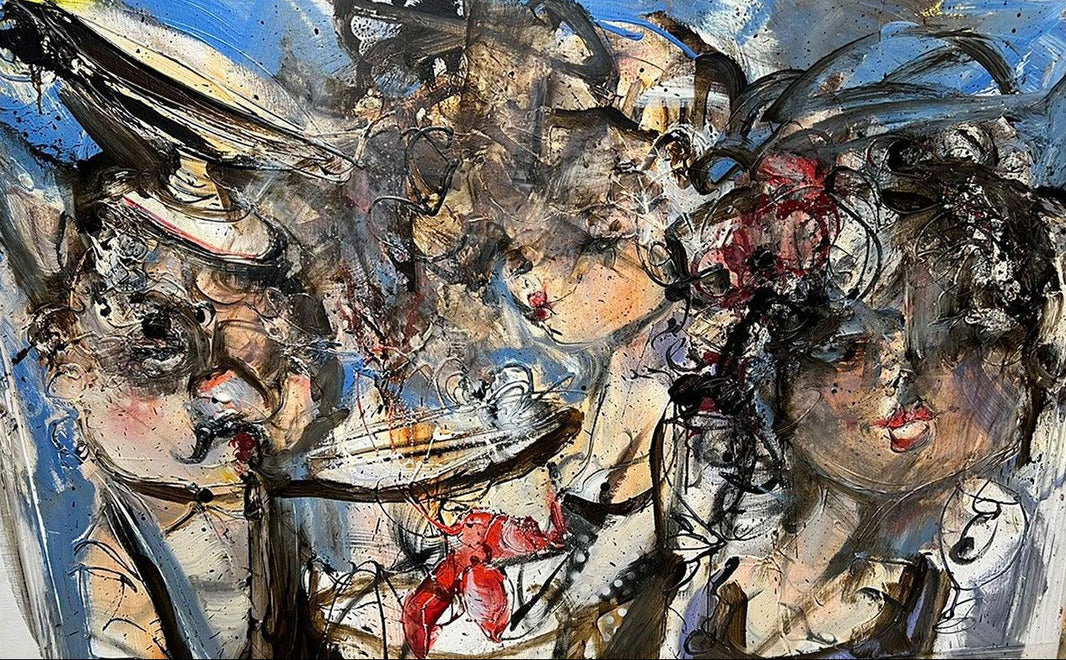 Diner With Lobster - Moderne Kunst