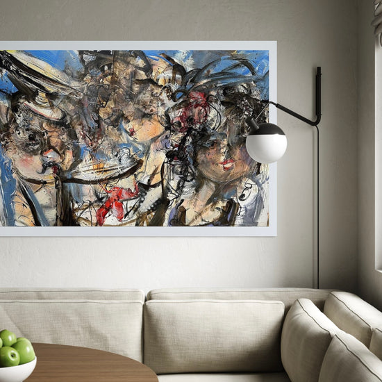 Guy Olivier schilderij eethoek