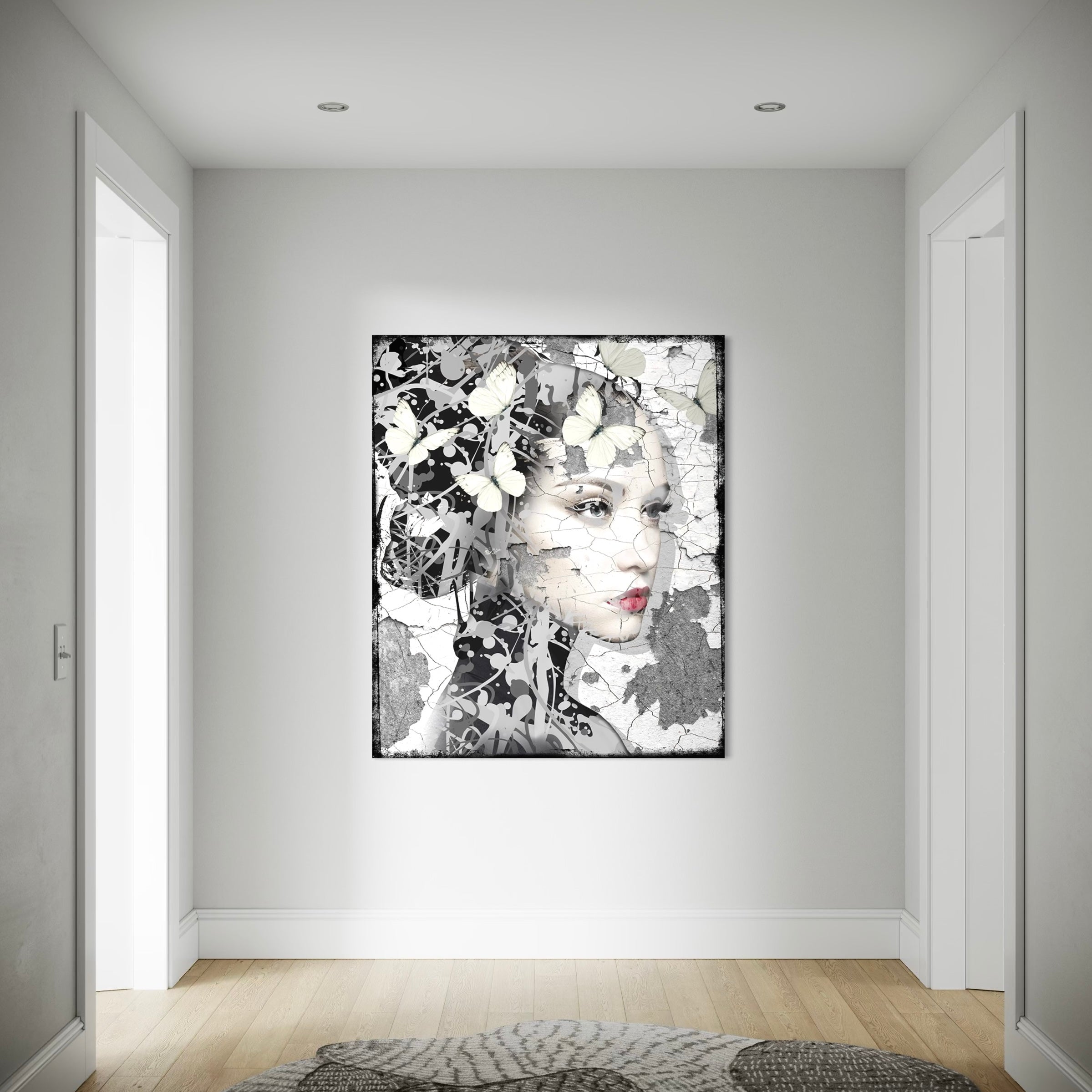 Hans Jochem Bakker Art Leather Dibond Power Woman