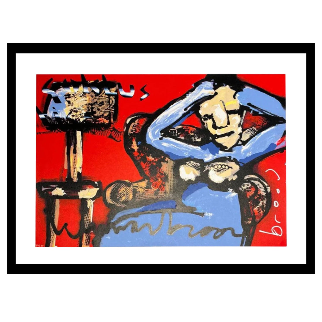 Goklustig - Moderne Kunst -Zeefdruk