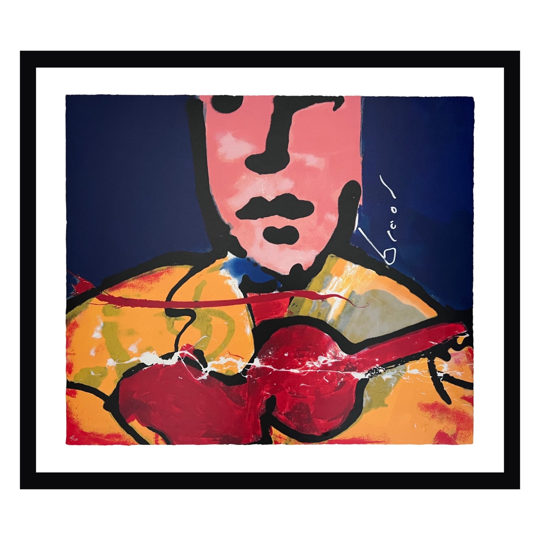 Schilderij van Herman Brood Guitar Man