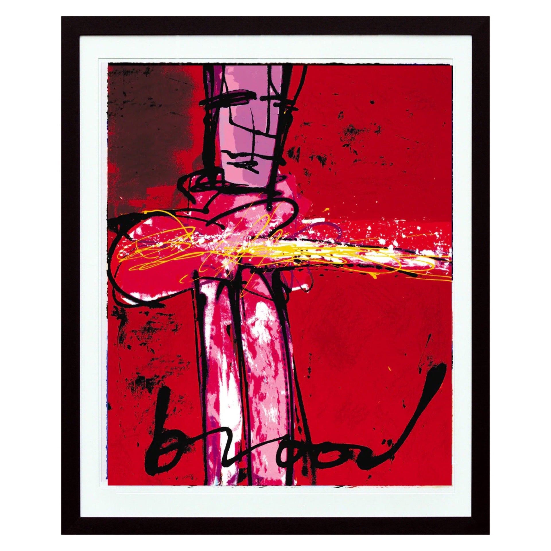 Purple Haze  - Moderne Kunst -Zeefdruk