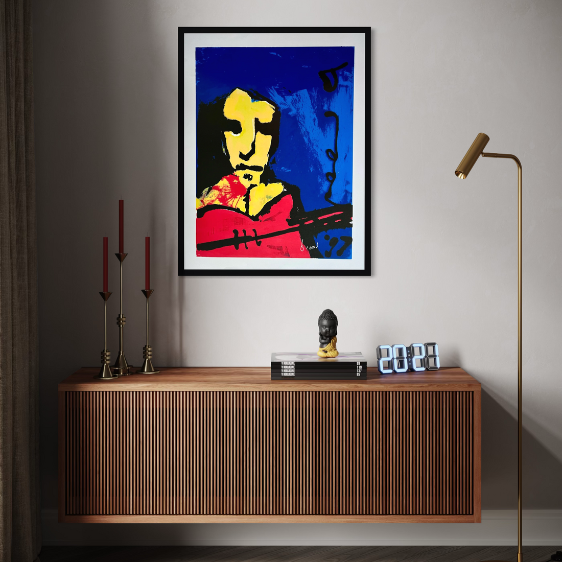 Herman Brood zeefdruk Guitar Man