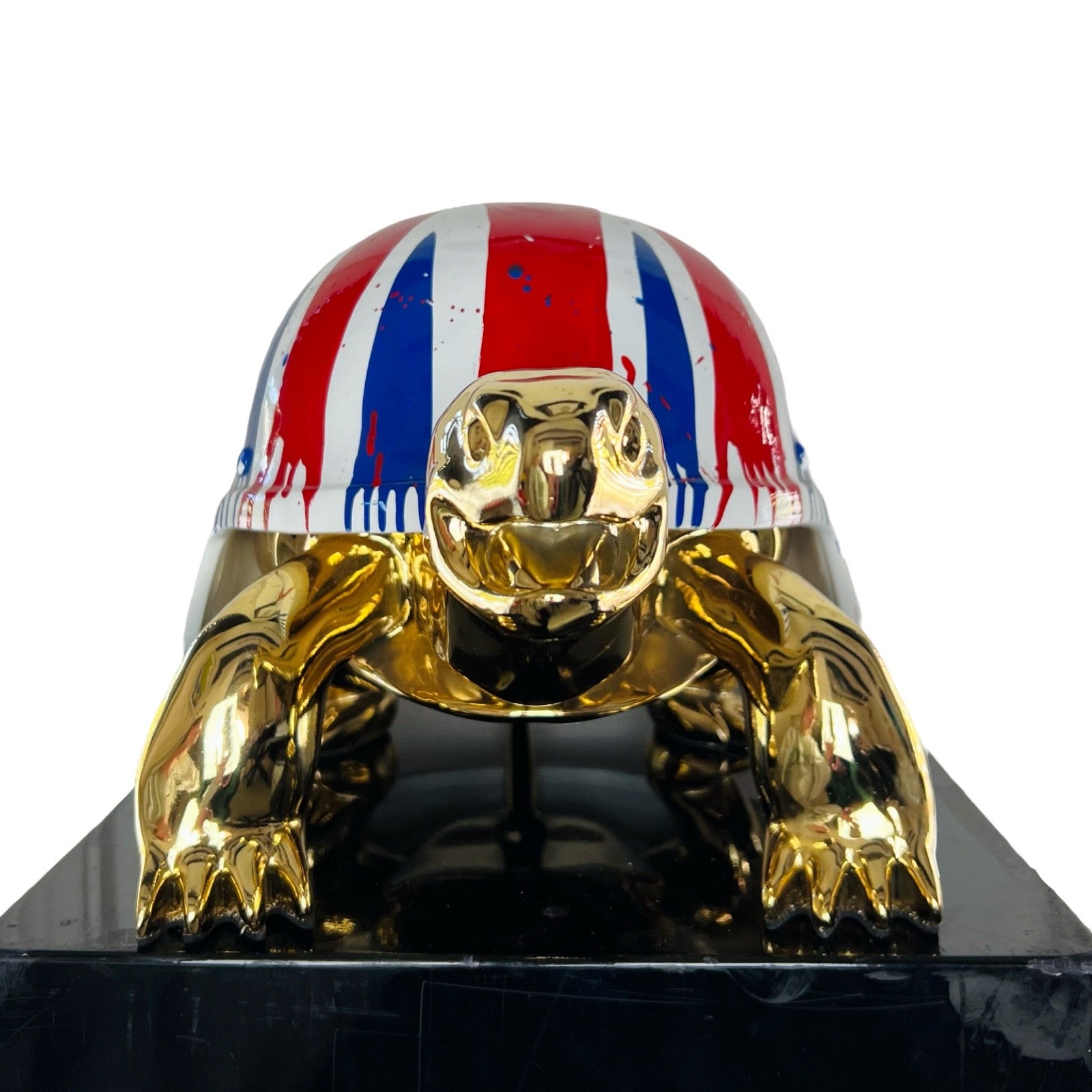 Van Apple Art - Peace Turtle 'Union Jack' | Pop Art Sculpture