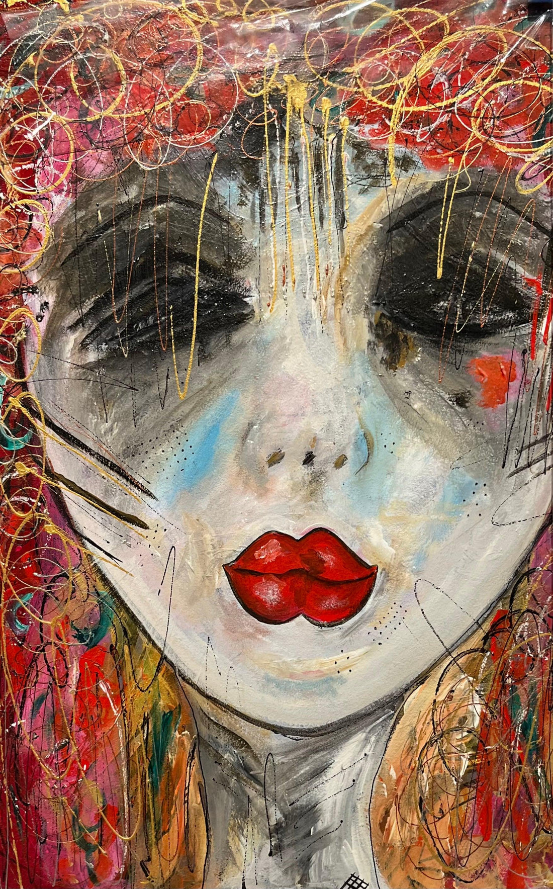 The Red Lips - Moderne Kunst