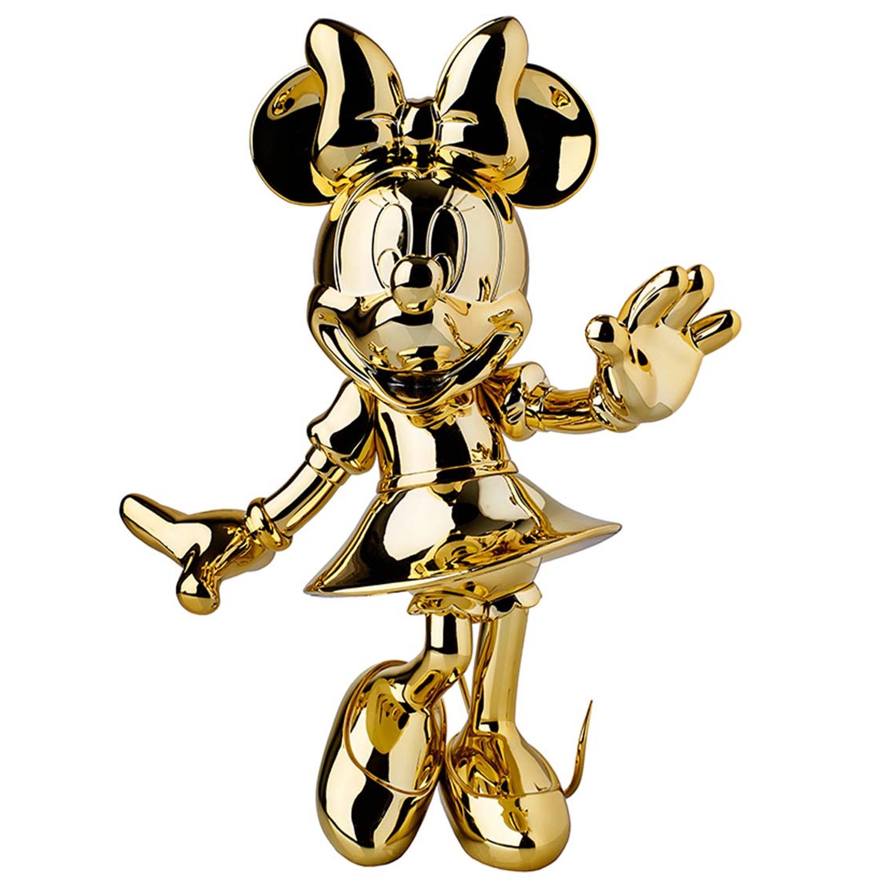 Golden Sculpture of Minnie Mouse by Leblon Delienne