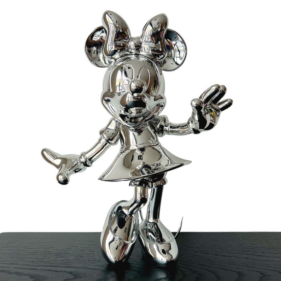 Sculpture of silver Minnie Mouse from Disney by Leblon Delienne
