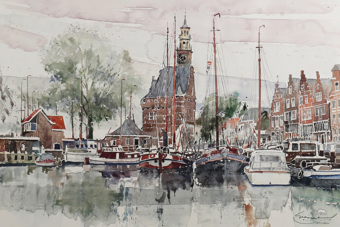 Lithograph Haven Hoorn