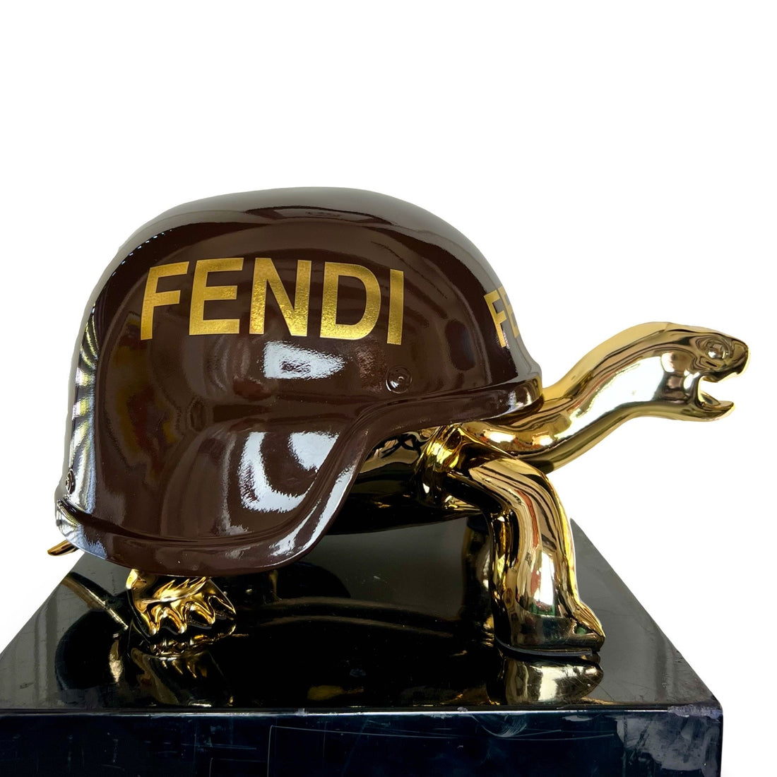 Peace Turtle - Fendi Gold
