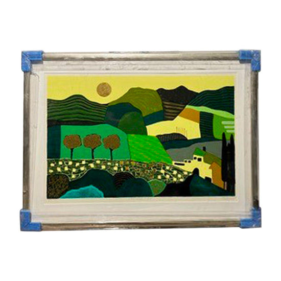 Landscape green - Moderne Kunst