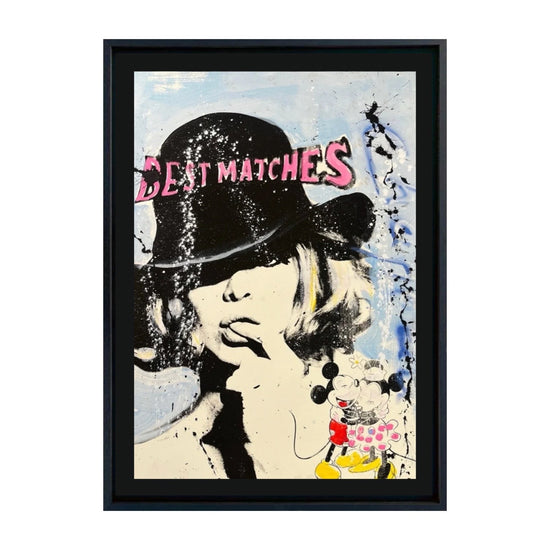 Ronald Chapeau zeefdruk Best Matches in zwarte lijst