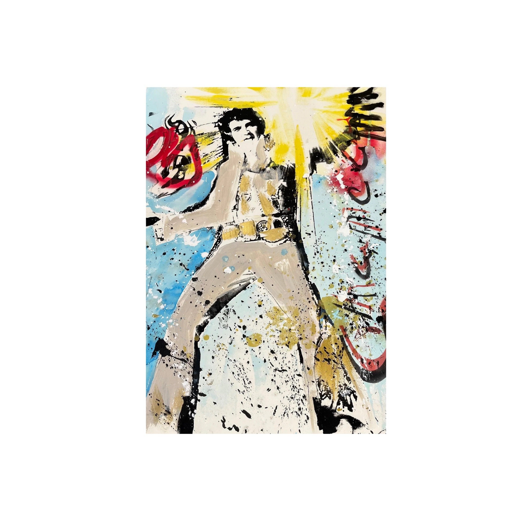 Ronald Chapeau Elvis Presley pop art schilderij