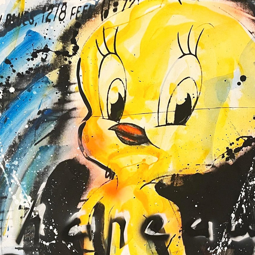 Tweety bij Ronald Chapeau via moderne kunst