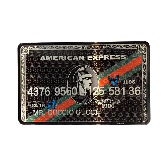 Van Apple Art American Express schilderij van Guccio Gucci op dibond met epoxy