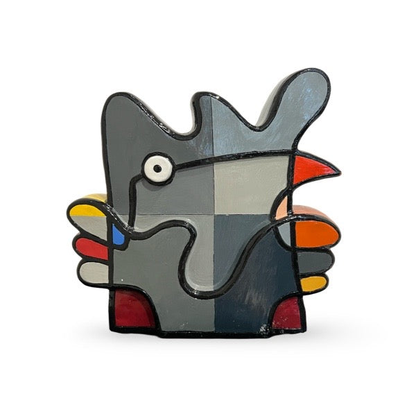 Vreemde Vogel Sculptuur Grijs