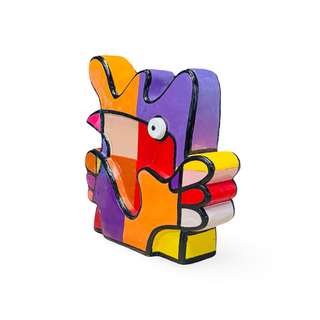 Vreemde Vogel Sculptuur Paars - Medium