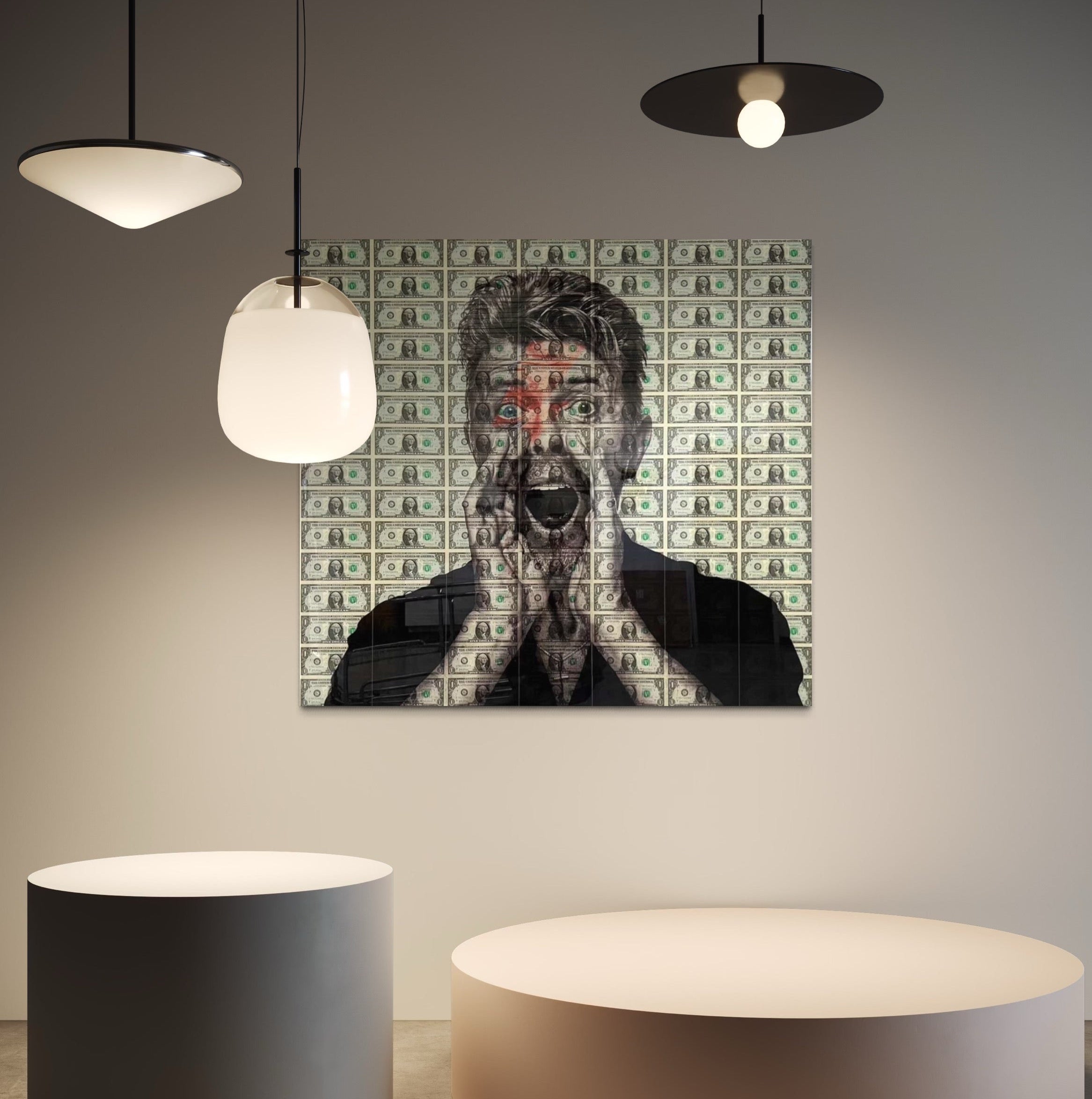 Heroes David Bowie on dollars.