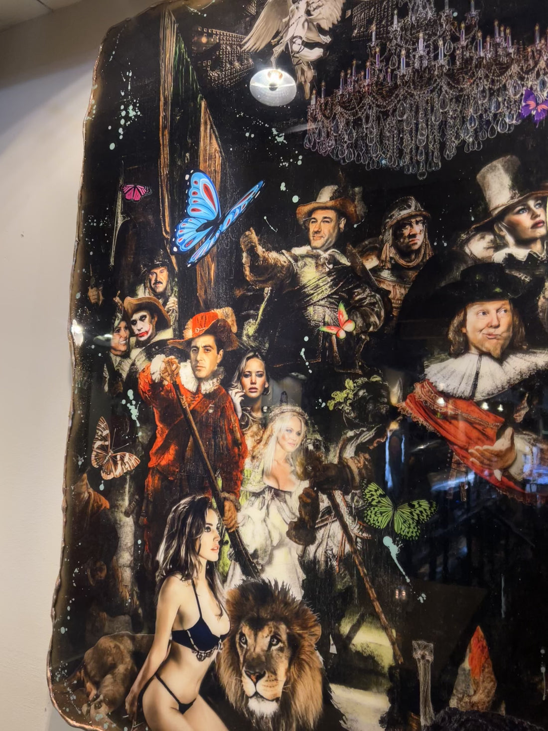 Van Apple Art - The Night Watch klassiek meesterwerk in glamour Hollywood stijl