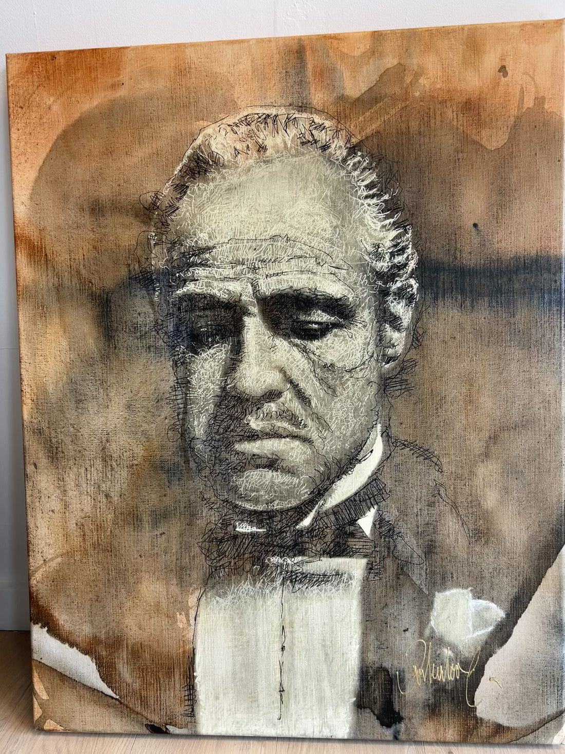 Peter Donkersloot - Origineel The Godfather Schilderij