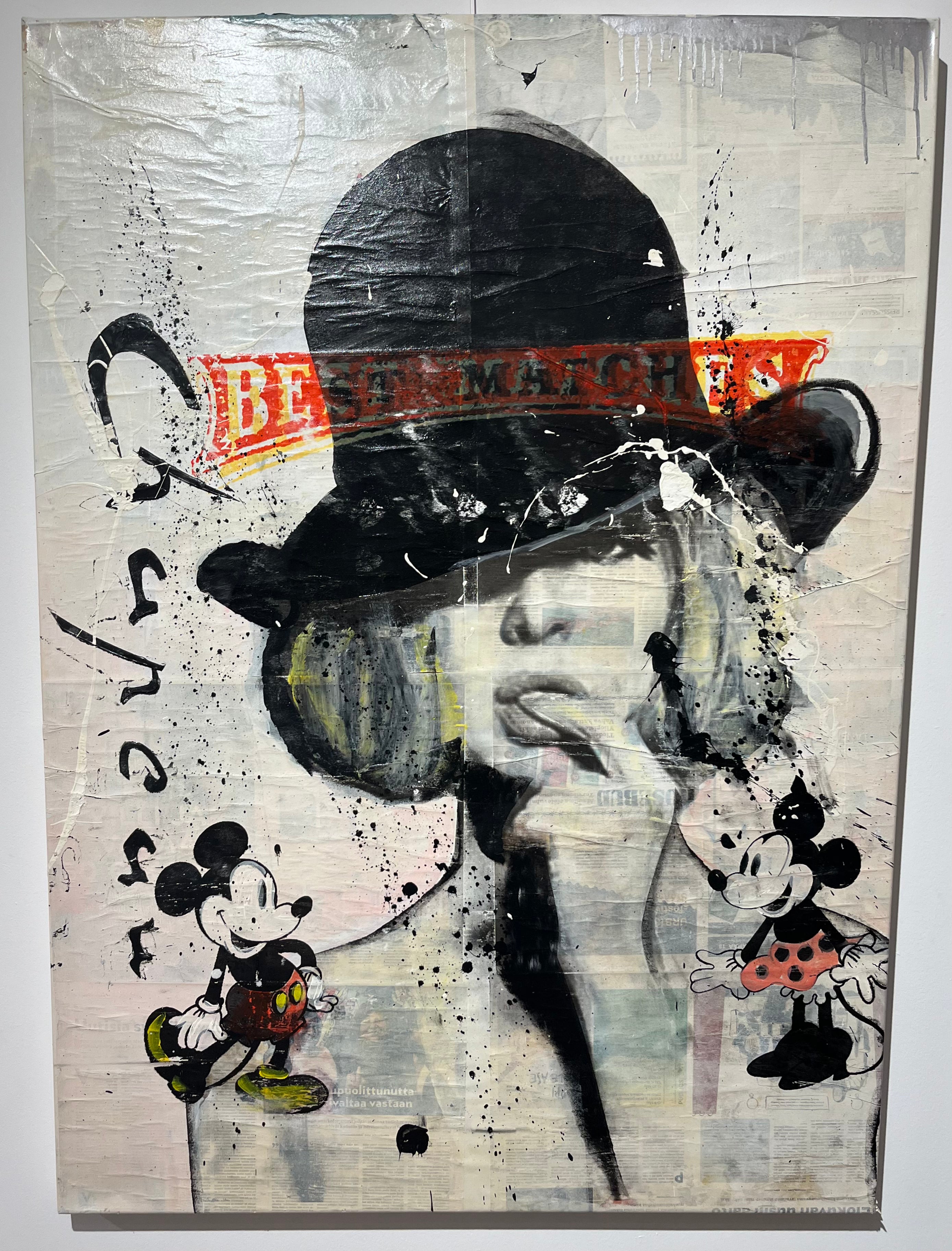 Ronald Chapeau Cartoon Pop-art schilderij