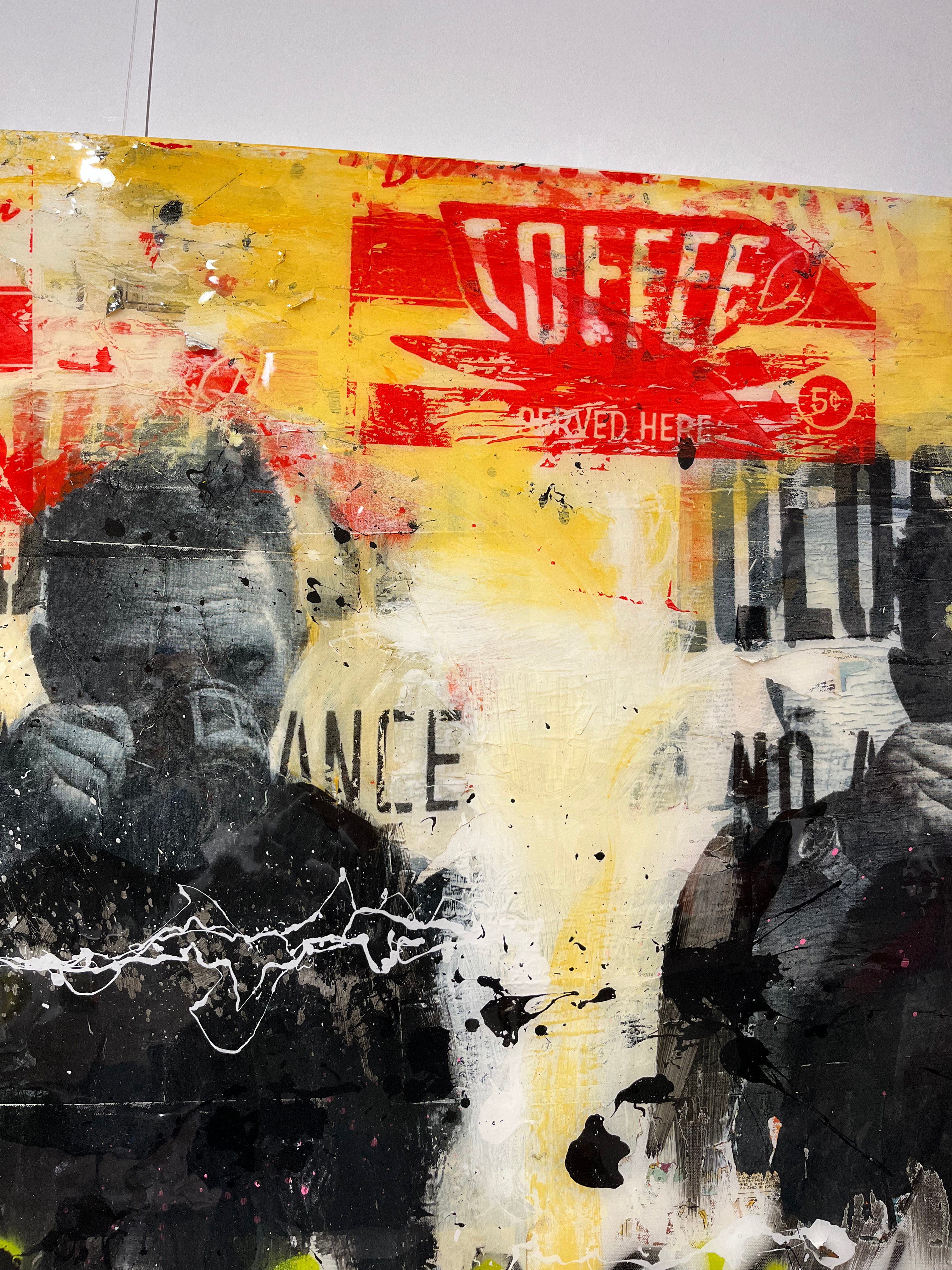 Hot coffee red - Moderne Kunst