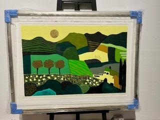 Landscape green - Moderne Kunst